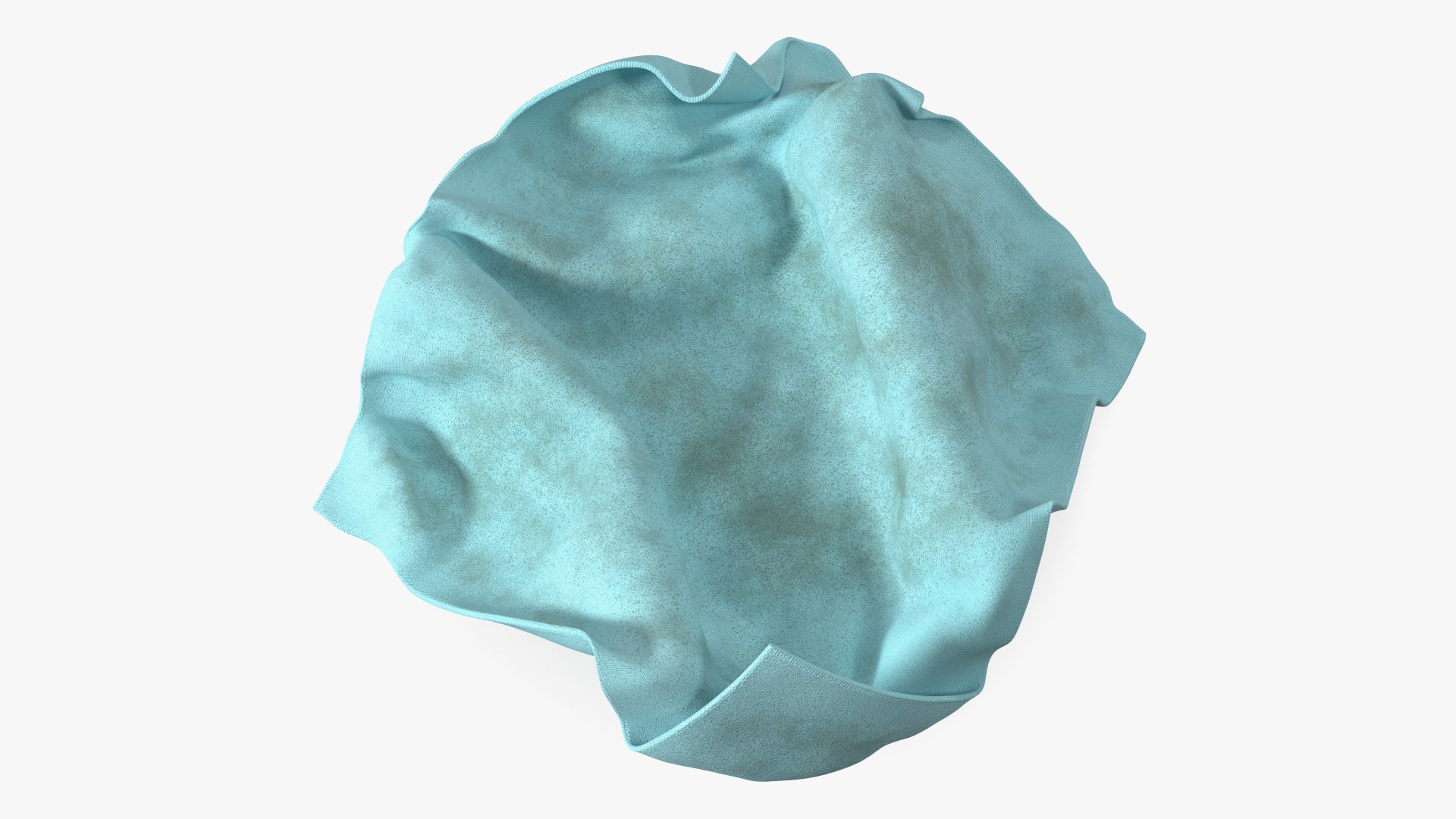 Worn Napkins Blue 3D model preview