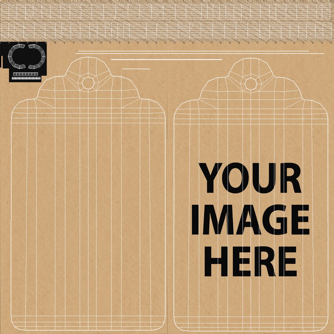 Label Tag Rounded Double model - TurboSquid 1957809