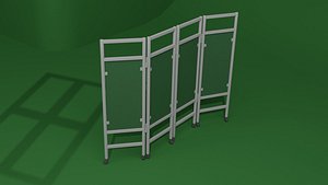 Hospital Portable Partition 3D model