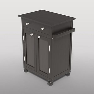 Contemporary Kitchen Cart 3D model