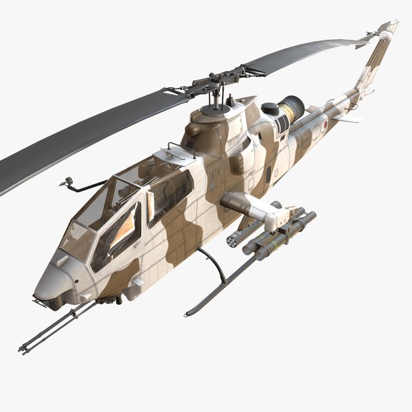 Bell AH-1S Cobra JGSDF Winter Basic Animation model