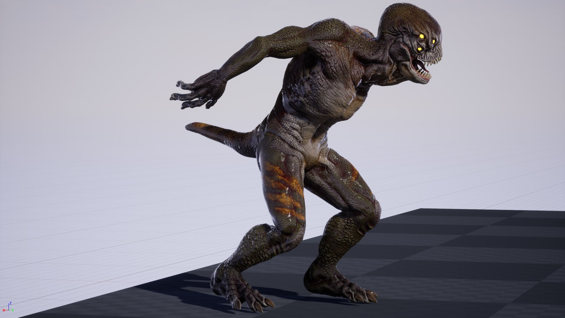 Lizard 3D https://p.turbosquid.com/ts-thumb/8t/0vqfYs/HS/highresscreenshot00001/png/1708575872/1920x1080/fit_q87/27c0bfe168715361db0a4c08f9d8c79be6897101/highresscreenshot00001.jpg