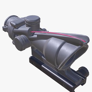 Sniper Scope 2 Low-poly 3D model