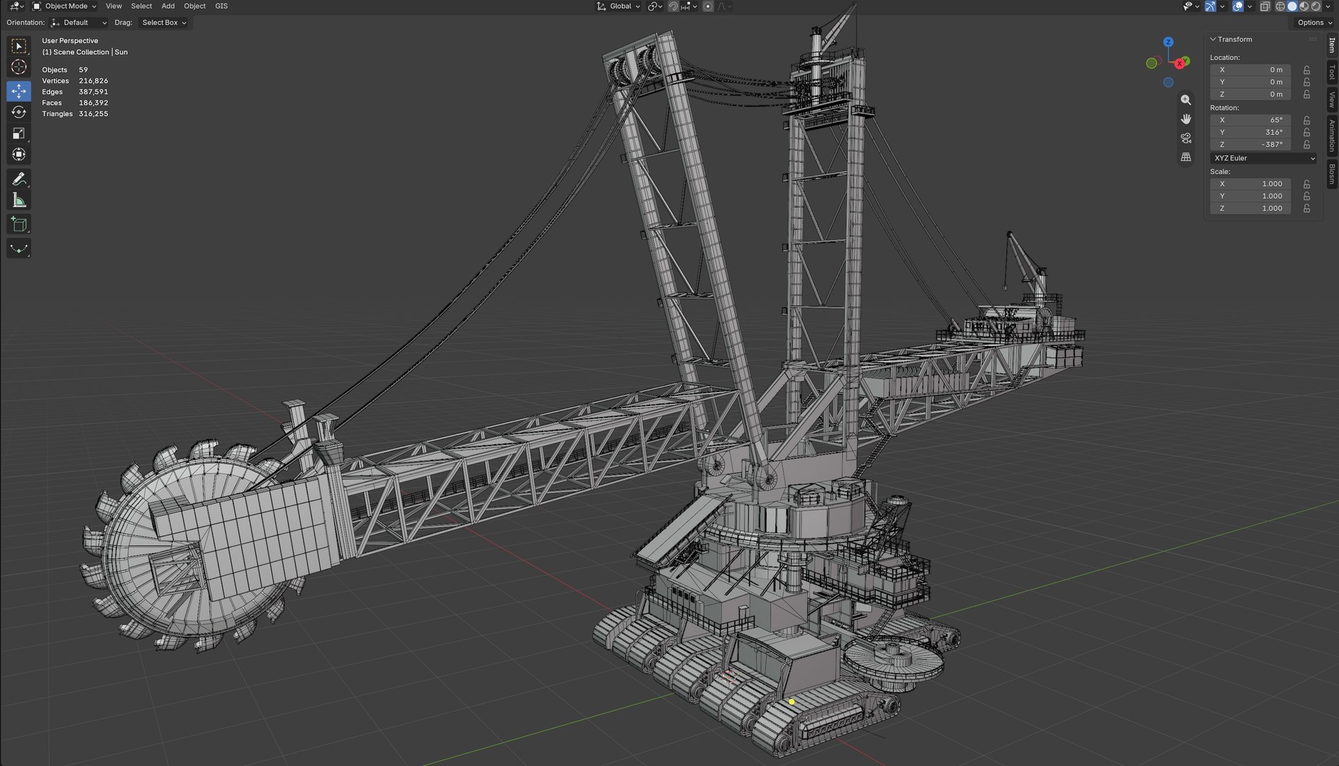 Bagger 293 Bucket Wheel Excavator 3D https://p.turbosquid.com/ts-thumb/8t/6TqSR7/Mp/wire/jpg/1784274685/1920x1080/fit_q87/19262fe667a8251cafae4e34b6dc5fd7f1631e18/wire.jpg