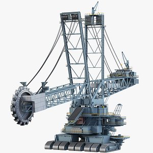 Bagger 293 Bucket Wheel Excavator 3D