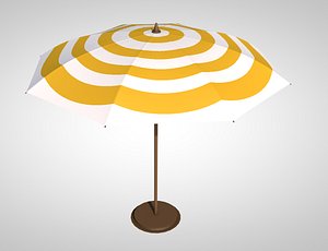 3D umbrella parasol sun