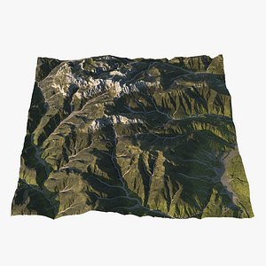 Italian Dolomites mountains 3D model