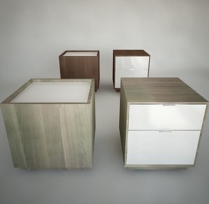 nyvoll nightstands ikea furniture 3d max