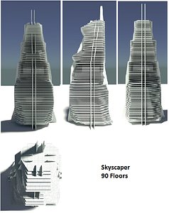 3d model of skyscaper