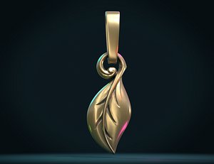 Leaf pendant charm