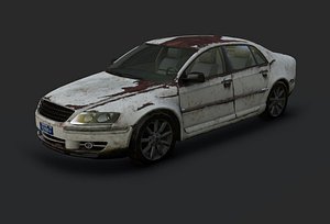pbr rusted car 3d x