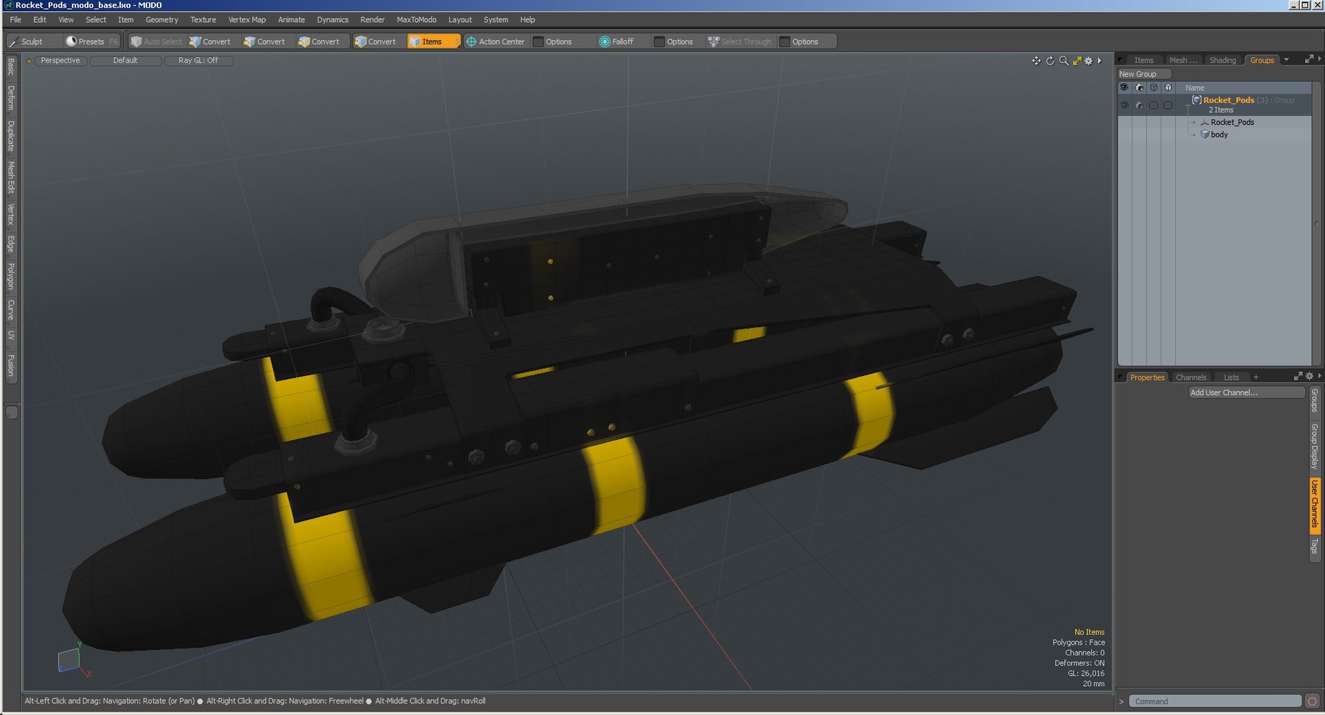 Rocket Pods 3D Model - TurboSquid 1624488