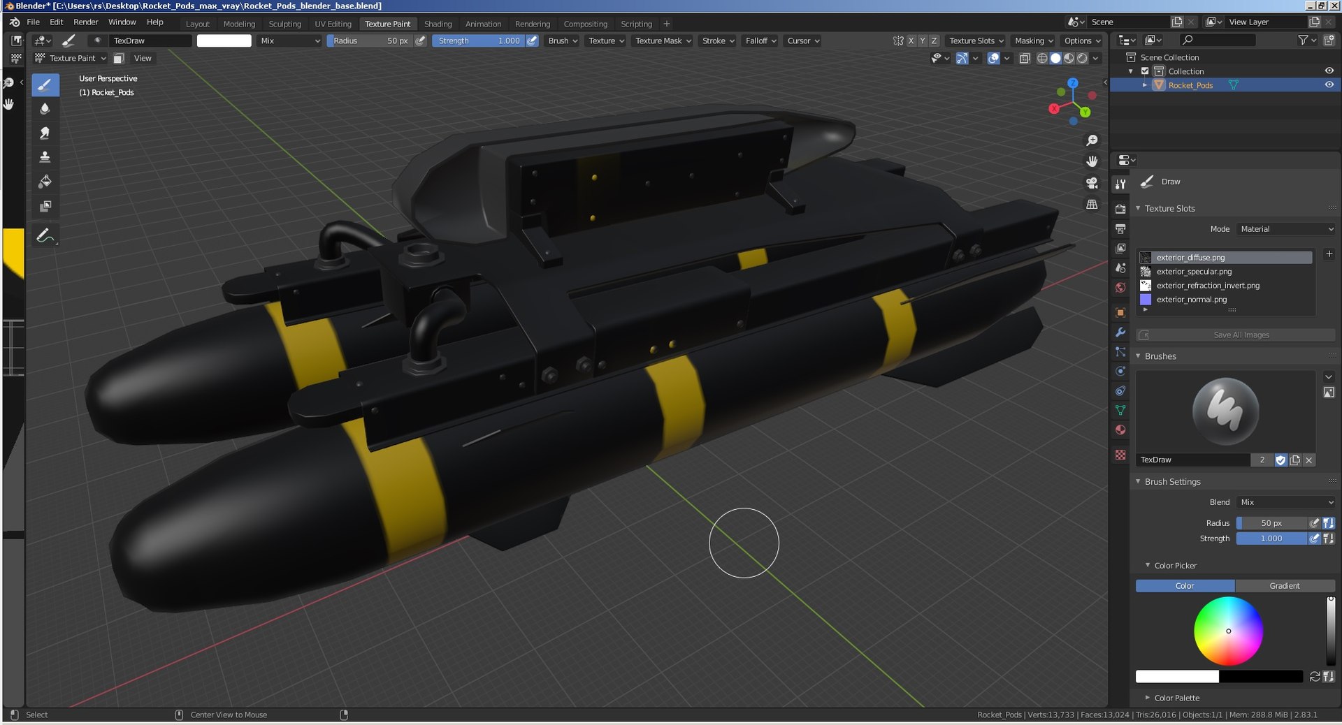 Rocket Pods 3D Model - TurboSquid 1624488
