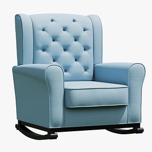 Classic Upholstered Rocking Chair