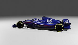 FIA Formula 1 2026 regulation lowpoly car
