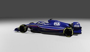 FIA Formula 1 2026 regulation lowpoly car