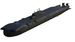 Project 717 amphibious Transport Submarine 3D model