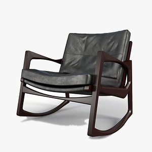 euvira leather armchair 3d model