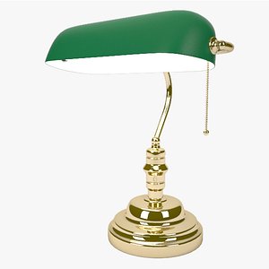 Green Bankers Desk Lamp