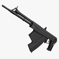 Underwater Rifle APS 3D Model