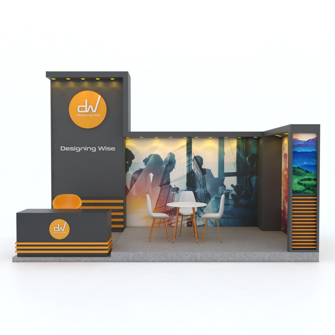 Exhibition booth design model - TurboSquid 1575362