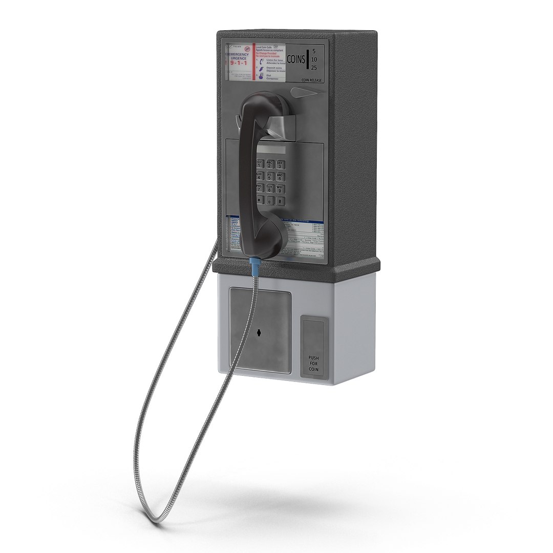 Pay Phone 2 3D Model 3D model preview