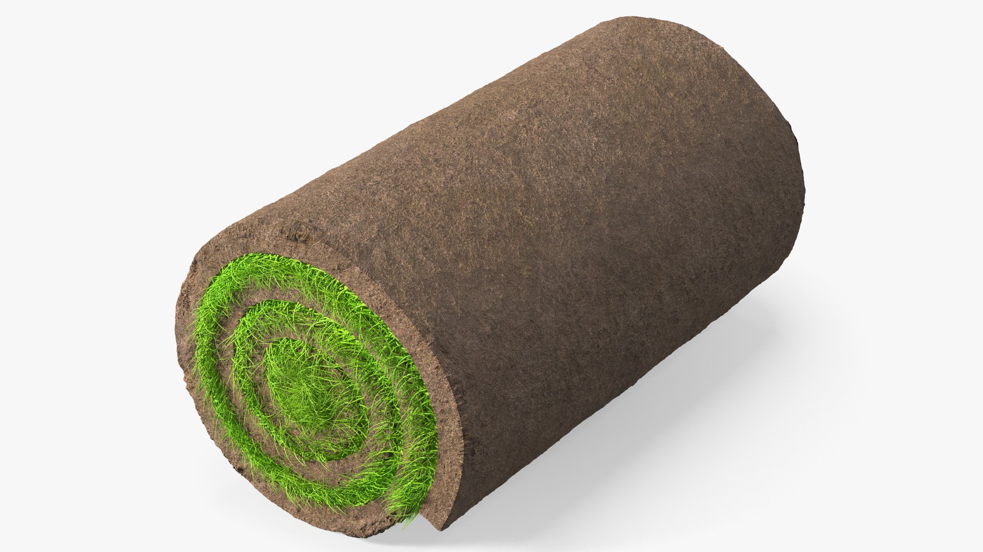 Lawn Turf Roll Folded Fur 3D model preview