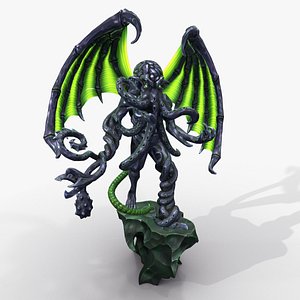 Ancient Warlord Statue 3D