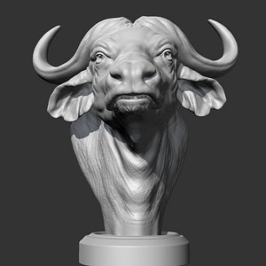 Buffalo Head AM03 print 3D model