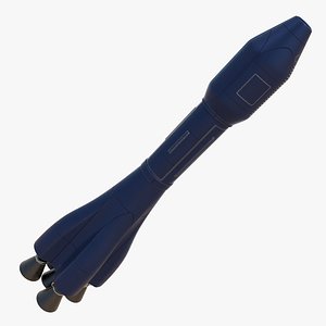 Medium-Lift Space Rocket 3D model