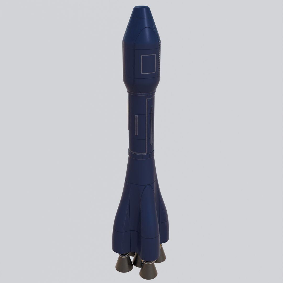 Medium-Lift Space Rocket 3D Model - TurboSquid 2219237