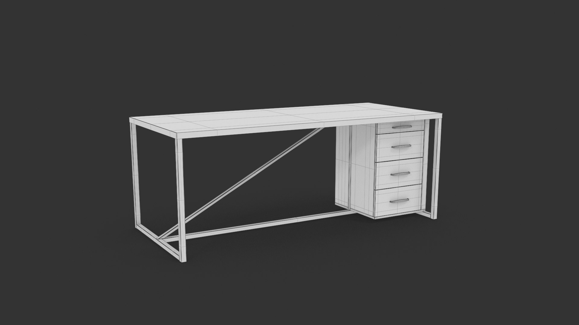 Office Table Model - TurboSquid 1913592