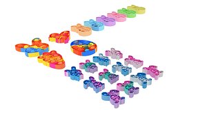 Mini Easter Pop It Fidget Toys Set