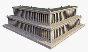 Roman Structure Temple 3D model