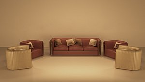 Modern sofa 3D model