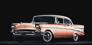 chevrolet bel air 1957 3D model