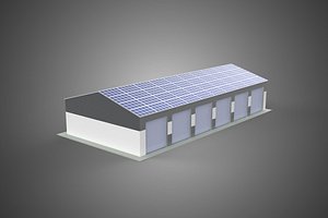 COMMERCIAL GARAGE BUILDING VEHICLE PARKING STORAGE SOLAR ENERGY