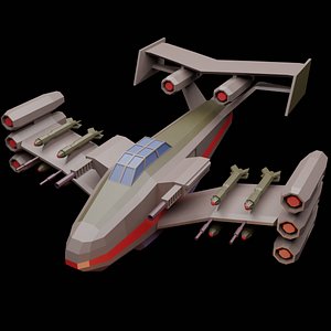 spaceship space ship 3D model