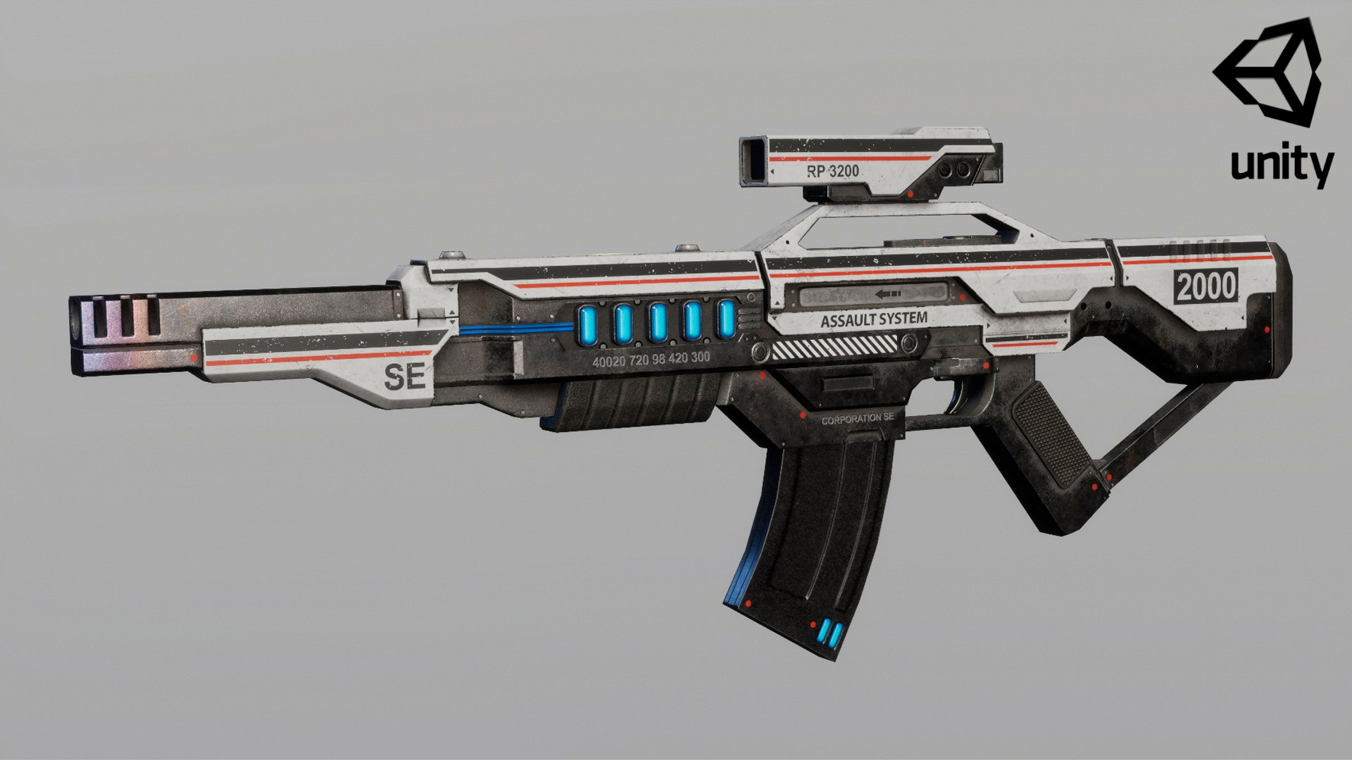Sci Fi Assault Rifle 3D Model - TurboSquid 2328400