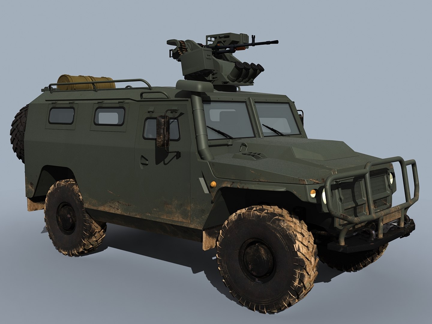 Russian Military Vpk-233114 Tigr-m 3d Model