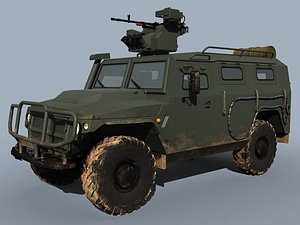 russian military vpk-233114 tigr-m 3d model