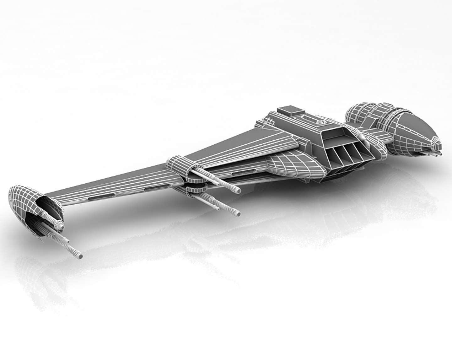 3D Star Wars B-wing B Model - TurboSquid 1627759