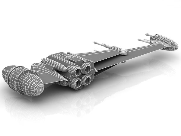 3D Star Wars B-wing B Model - TurboSquid 1627759