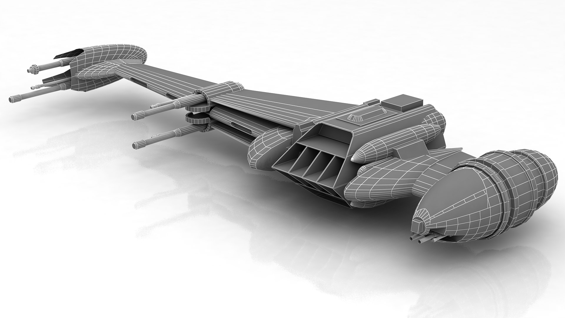 3D Star Wars B-wing B Model - TurboSquid 1627759