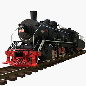 China railway SY class Steam locomotive 3D model
