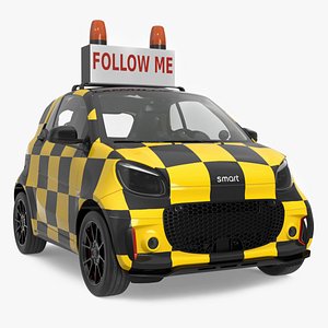 Smart Car Follow Me Airport Vehicle 3D