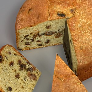 3d model sliced cake manor