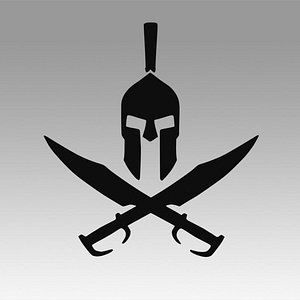 Spartan logo lasercut