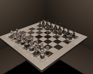 3D Printed LOW POLY 3D CHESS by marceltorigami