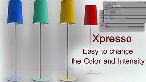 floor lamp 3d c4d